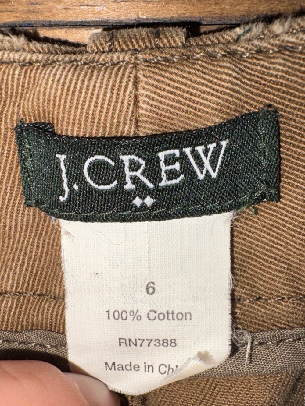 J. Crew Olive/Dark Tan Mini Skirt - Picture 4 of 4